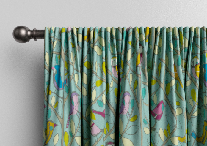 Tweety, Duckegg - Made to Measure Curtains - Image 9